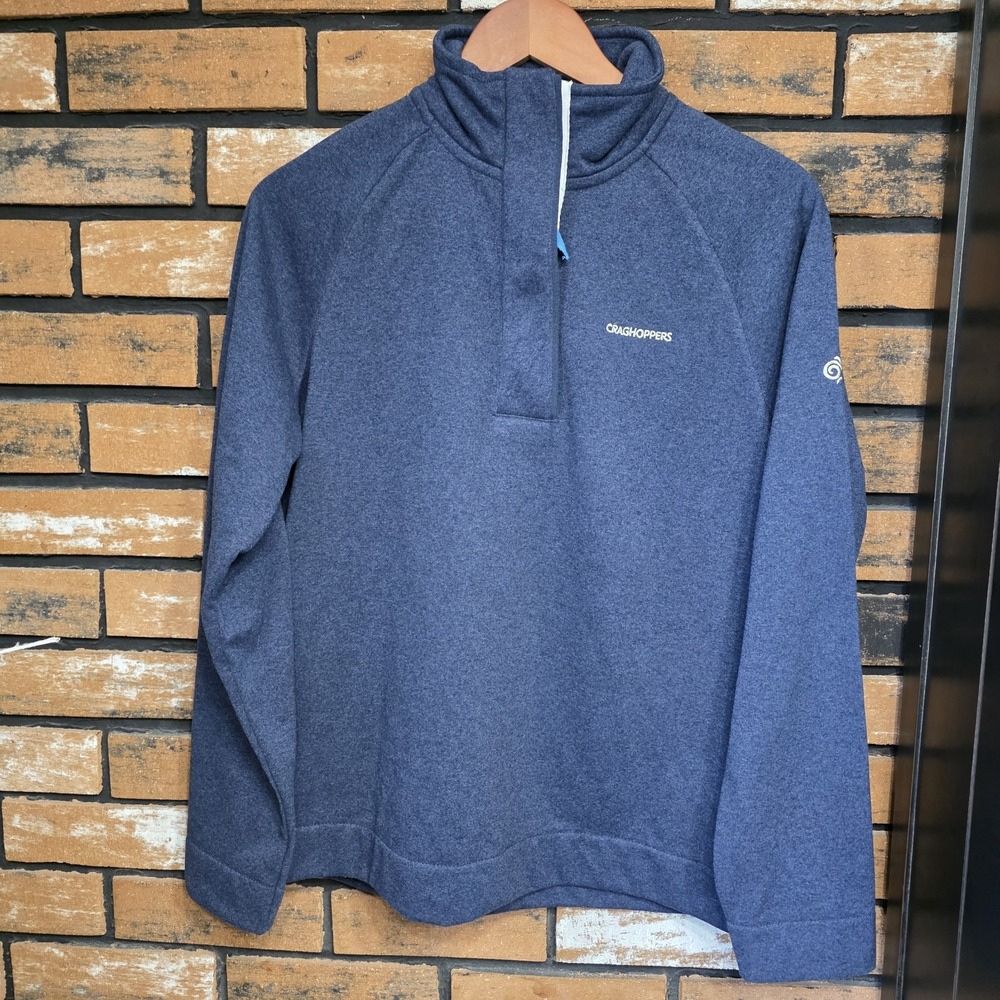 Craghoppers Fleece Pullover 1/4 Zip Blue‎ Women's Sweatshirt Size Large